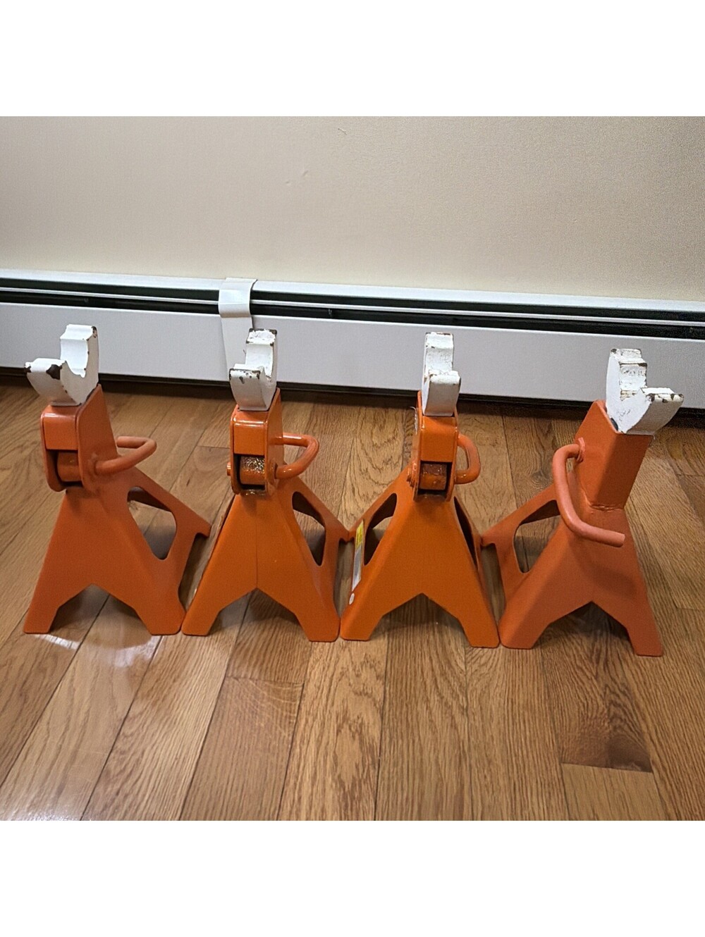 3 Ton Heavy Duty Jack Stand P38846 Adjustable Ratchet Orange  (SET 4)